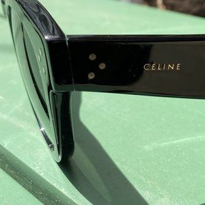 CELINE Studded Acetate Sunglasses - Black